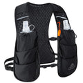 Haimont Running Hydration Vest with 2 TPU Soft Flasks, 5L Lightweight Runner Vest Pack for Women Men, Trail Running, L, Black