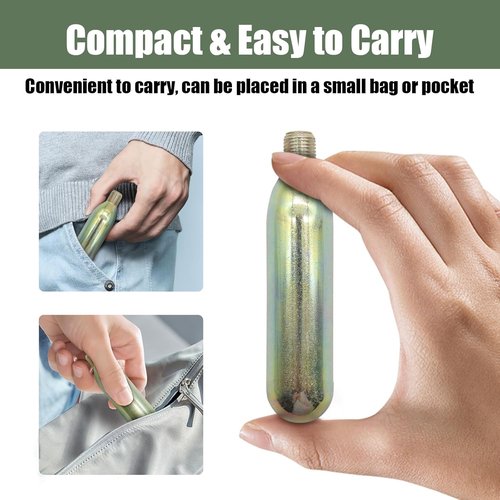 CO2 Cartridge - 24 Gram Metal Rearming Kit for Life Vest & PFD | Auto/Manual Compatibility