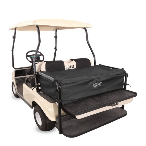 10L0L 4-Passenger Golf Cart Storage Bag, 800D PVC Dustproof Rear Bench Bag for Yamaha, EZGO, Club Car, No Drilling Required, Grocery Organizer with Secure Buckles