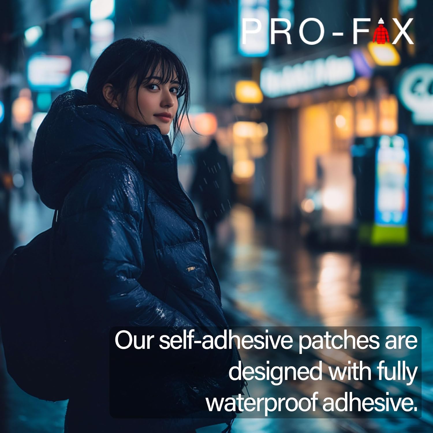 Self-Adhesive Waterproof Repair Patch Kit | Quick 30-Second Fix for Outdoor Gear - Pre-Cut Nylon Ripstop Patches in Dark Blue