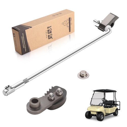10L0L Golf Cart Brake Latch Kit fit for Club Car DS & Carryall G&E 1995-up, Aluminum Park Brake Rod & Pawl, OEM 101187702, 1017322, 101985-01