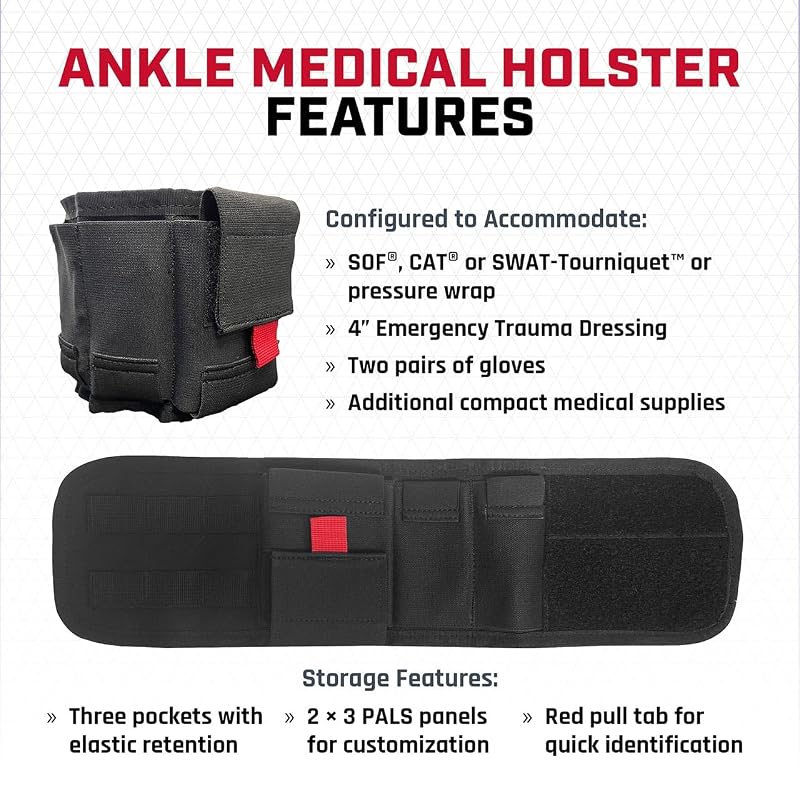 Ankle Medical Holster IFAK First Aid Carry Pouch