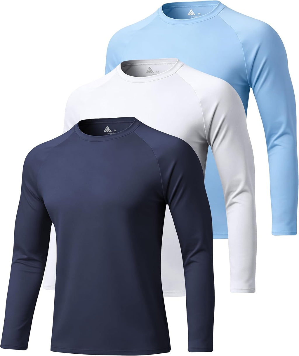 Skiennix Long Sleeve Shirts for Men - UPF 50+ UV Sun Protection | Moisture-Wicking Workout Gear
