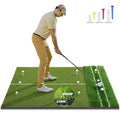 Premium Dual-Turf 5x4ft Golf Mat:Upgraded Golf Hitting Mat, Alignment & Angle of Approach Aid, Indoor/Outdoor Practice, Green,Ideal Golf Valentine's Day Gifts