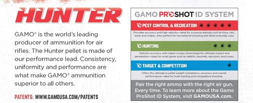 Gamo Match Pellets - Flat Nose Precision Shooting | High Accuracy Airgun Ammunition