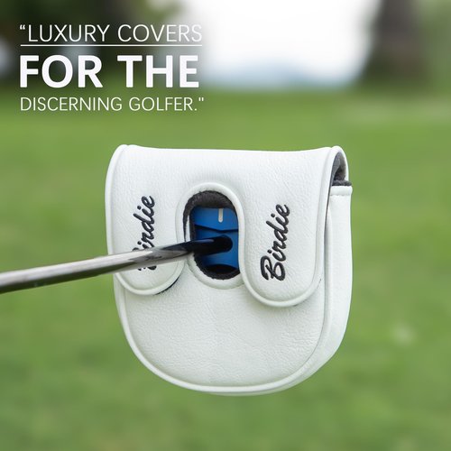 Golf Mallet Putter Head Cover, Magnetic Closure Leather Golf Headcovers Mallet Putter Cover for Golf DF3 Putter Golf Mallet Putter Cover for OZ1 MEZZ 1 MEZZ1 MAX (for DF3 Mallet Putter(Birdie))