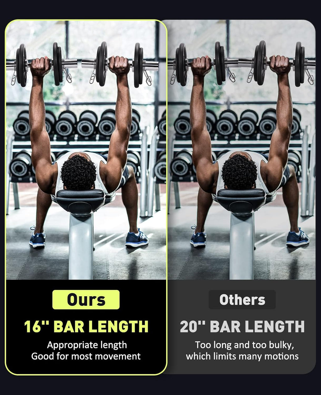 Solid Steel Olympic Dumbbell Handles by [Brand Name] - Loadable Weight Bars for 2-Inch Plates | Adjustable Home Gym Equipment
