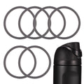 6pcs Water Bottle Sealing Ring Replacement for Owala FreeSip, Silicone Lid Seal O Ring for Owala Water Bottle 24/25/32/40 oz, Rubber Lid Gasket Replacement Bottle Accessories for Owala (Gray)