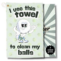 Funny Golf Towels- Golf Themed Gag Gifts for Men Who Have Everything, Golf Towels for Golf Bags with Clip for Men, Funny, Unique Accessories (Clean)