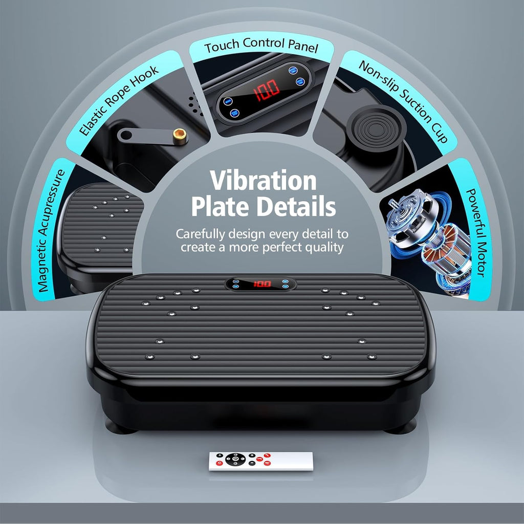 Skiennix Vibration Plate Exercise Machine - Whole Body Vibration for Weight Loss & Toning | 330 Lbs Capacity