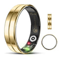 Emerhome Ultra-Thin Smart Ring for Women Men,Sleep Tracker Ring with Heart Rate, Waterproof Fitness Ring for Activity Monitoring/Steps/Calories,No Subscription Fee,for iSO & Android (Glod,11#)