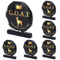 6 Pcs Goat Trophy Award Acrylic Award Greatest of All Time Funny Trophy Award Appreciation Gift for Boss, Coworker, Friend League Champion Award Winner Sports Award Appreciation Recognition Gift