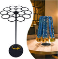 Medal Hanger Display - Rotating Wall-Safe Tabletop Stand Holds 45+ Race Medals | Heavy-Duty Metal Base for Easy Assembly