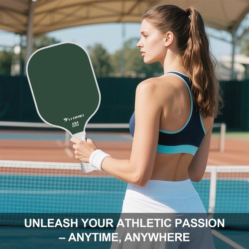 Pickleball Paddles Set of 2 Paddles 4 Balls and 1 Bag Pickleball Set 16MM Fiberglass Pickleball Paddle for Men Women, Pickleball Gifts for Women/Men Friends Family Lovers