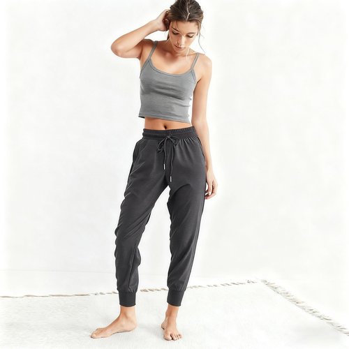 CAMPSNAIL Joggers for Women with Pockets - Womens Sweatpants Yoga Lounge Relaxed-fit Pants for Workout Running Dark Grey-Heather