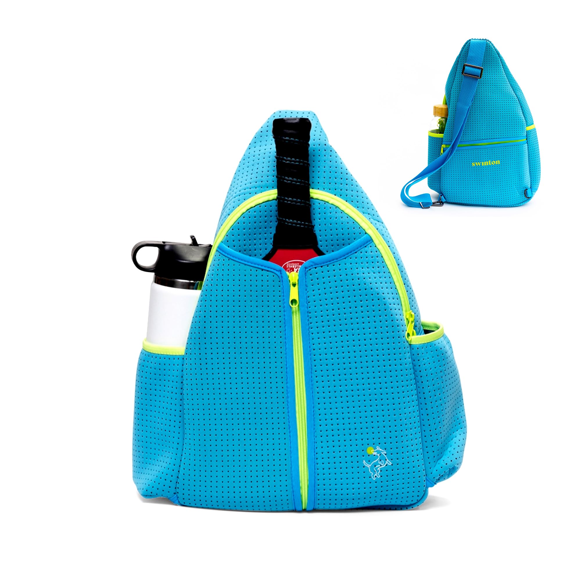 Swinton Pickleball Bag for Women and Men – Stylish Pickleball Backpack | Lightweight, Water-Resistant Pickleball Paddle Bag | Unisex Pickleball Bags with Space for Paddles, Balls & Accessories