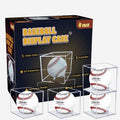 Baseball Display Case by [Brand Name] - UV Protected Acrylic Holder for Official Size Baseballs | 4 Pack Clear Cube Autograph Memorabilia