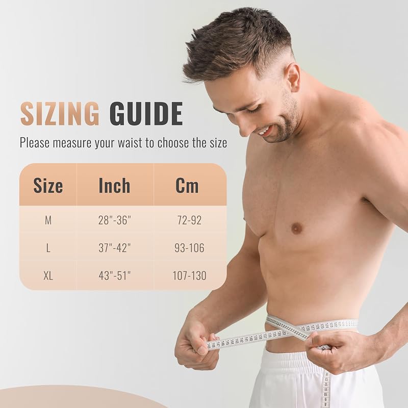 Large Umbilical Hernia Belt for Men & Women – Abdominal Support with 1 Pad