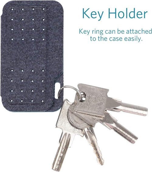 CoBak Kardia Mobile EKG Monitor Case - Compact Travel Design with Magnetic Closure, Dark Blue