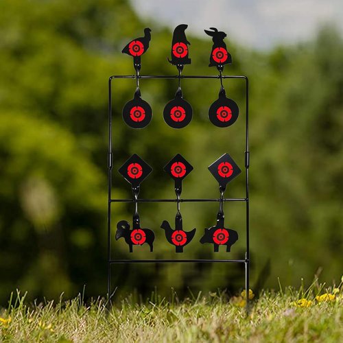 Atflbox Pellet Gun Target - Heavy Metal Spinner Silhouette for .177 & .20 Caliber Airguns | Outdoor Shooting Fun