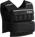 ZELUS Weighted Vest - Adjustable 20lb to 60lb for Enhanced Home Workouts | Ideal for Cardio & Strength Training