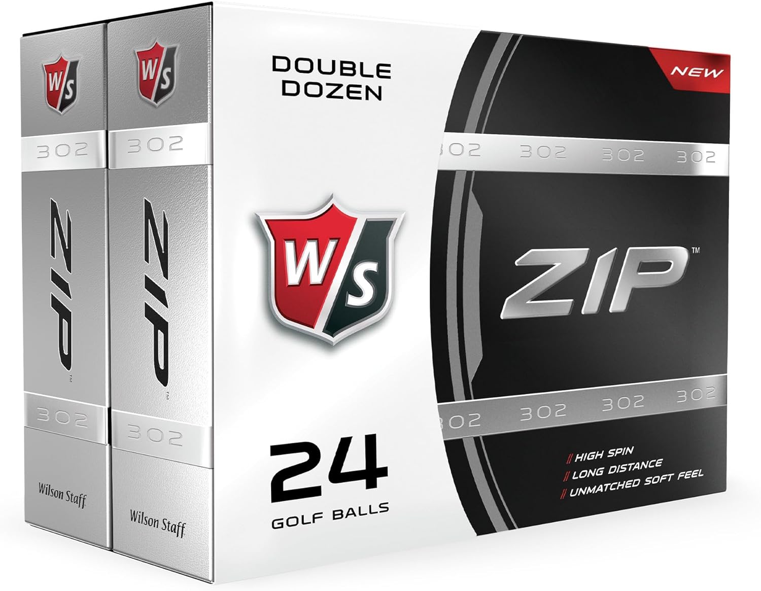 WILSON Staff Golf Balls - Premium Performance Zip Design | Pack of 24 for Ultimate Play