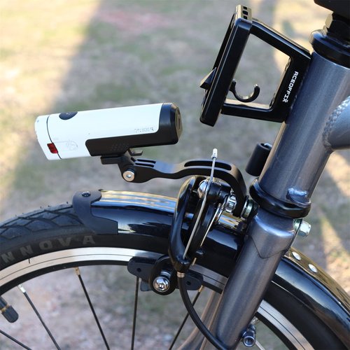 NELboNs Bicycle Out-Front Light Mounting Bracket Compatible with Bromp ton 3 Sixty Folding Bikes Alloy Mount for Bike Lights