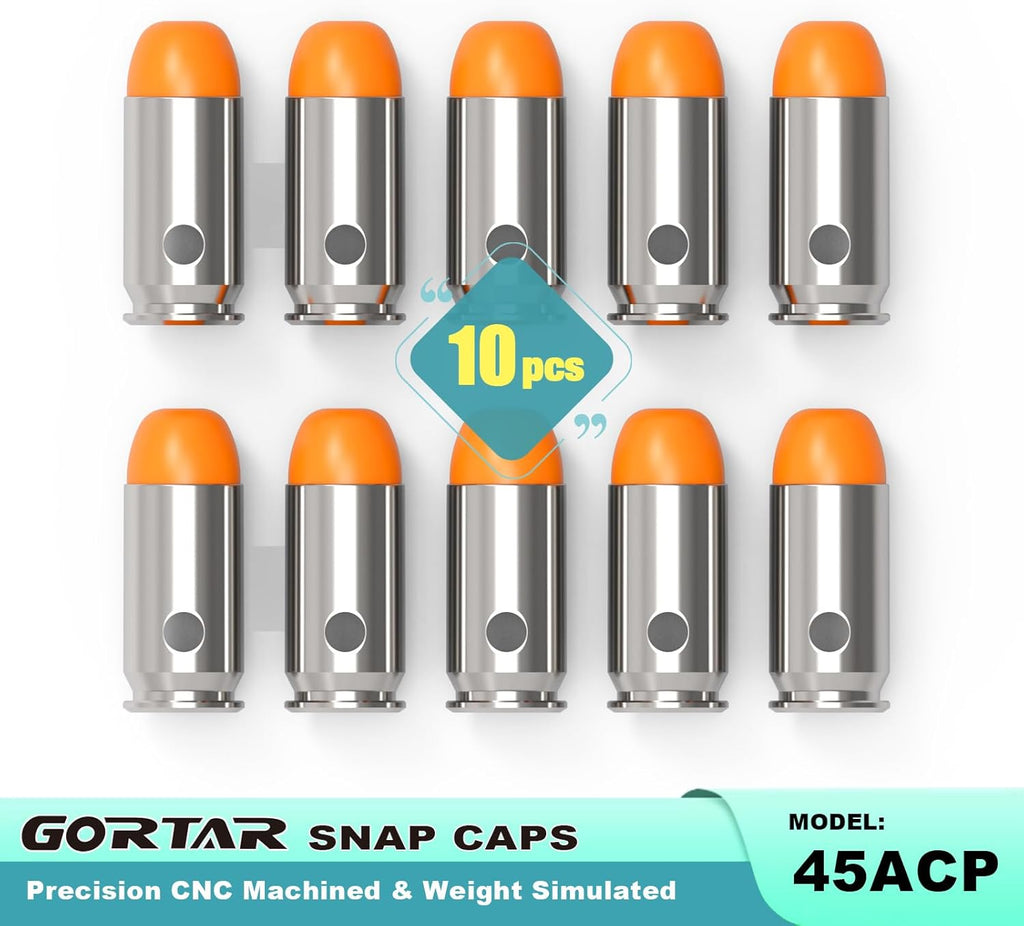 Snap Caps Training Dummy Rounds - Safe Loading Practice with Realistic Weight | Perfect for Firearm Training