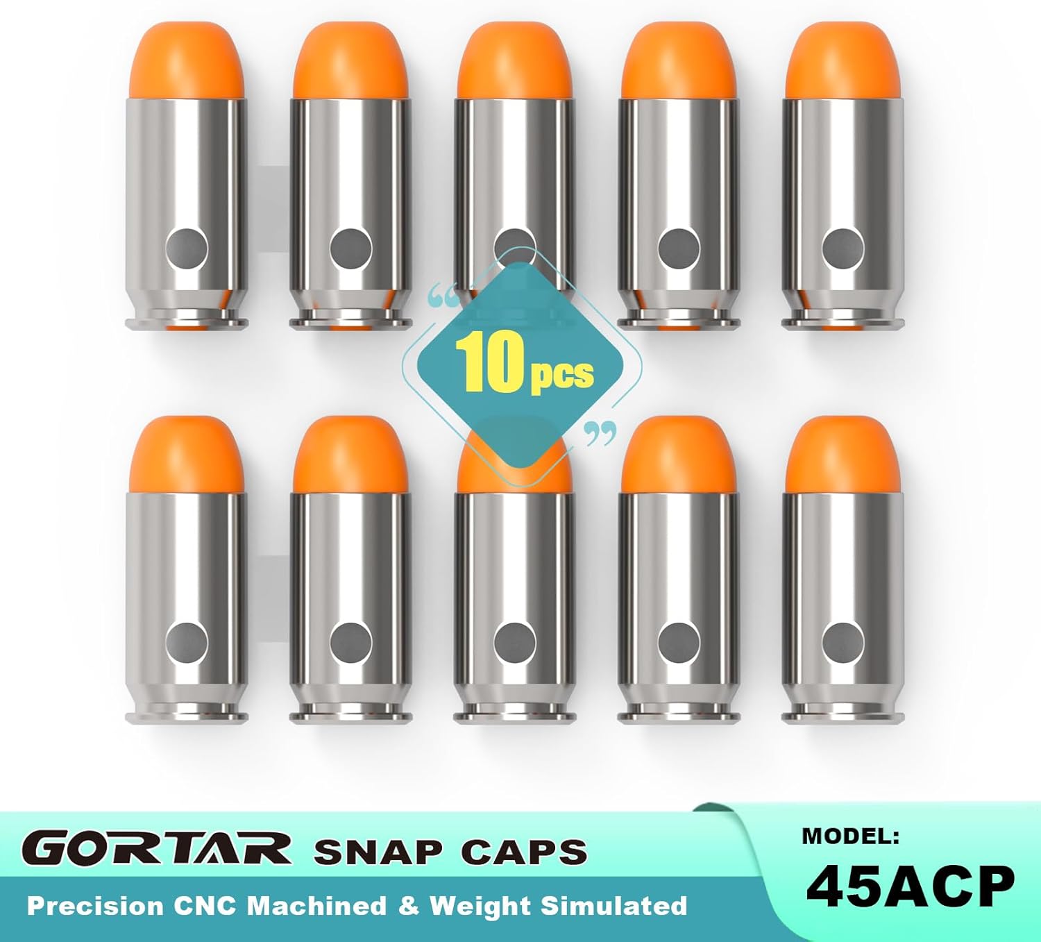 Snap Caps Training Dummy Rounds - Safe Loading Practice with Realistic Weight | Perfect for Firearm Training
