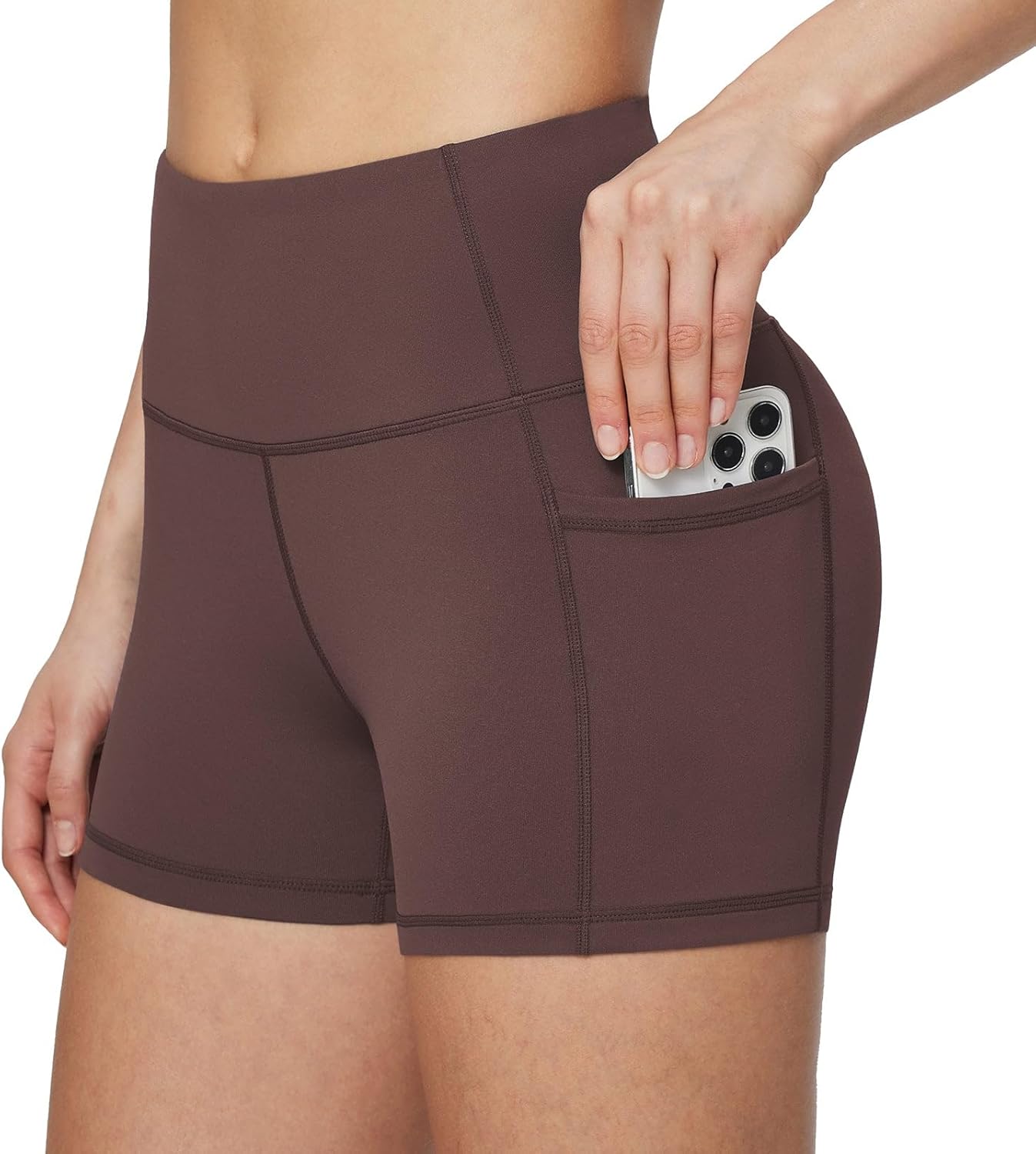 Baleaf Women's Biker Shorts - High Waist Spandex Yoga & Workout Shorts with Pockets | 8"/5"/3" Options