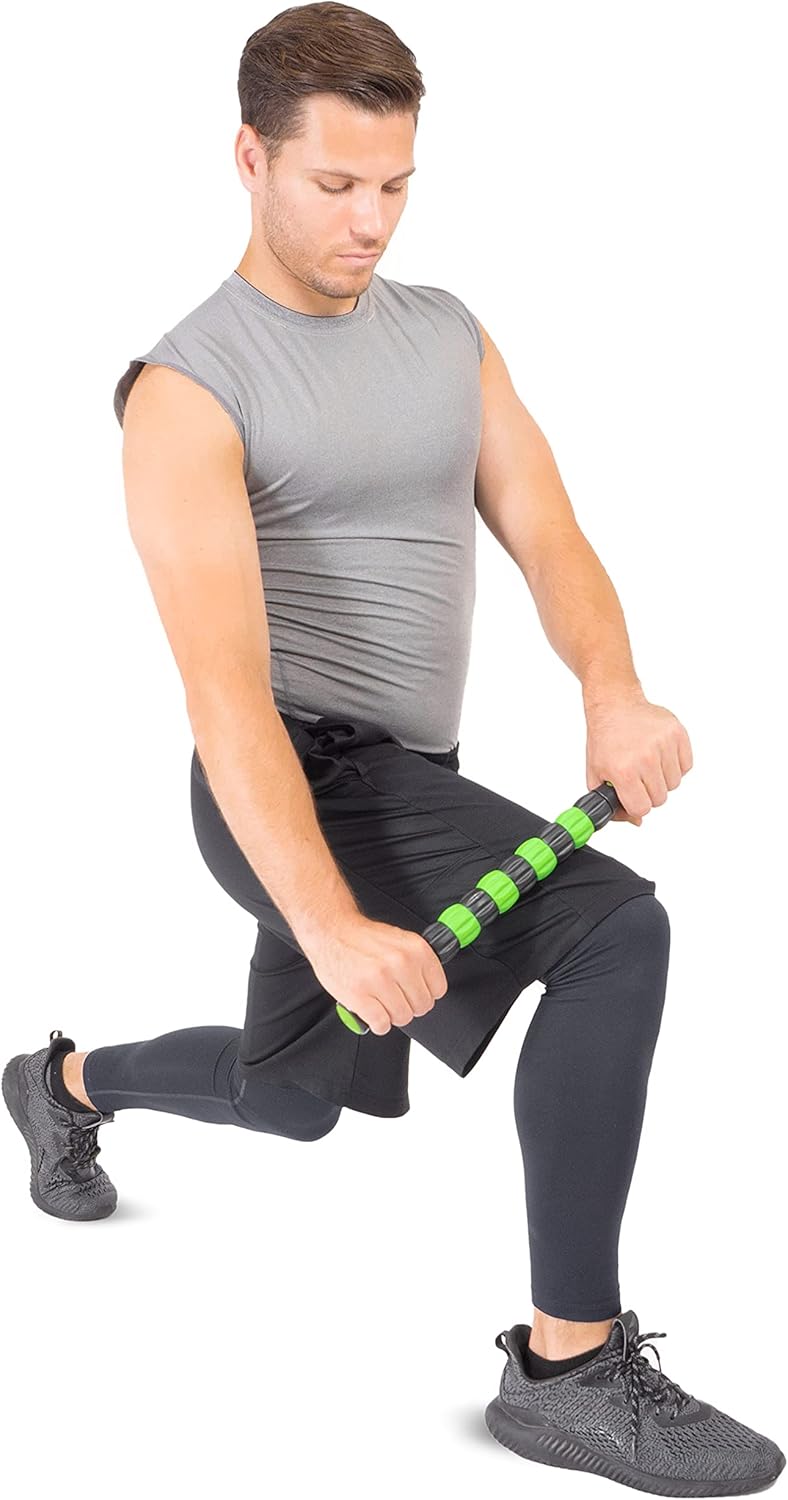 ProsourceFit Massage Stick Roller - 18” Portable Myofascial Release Tool for Muscle Pain Relief