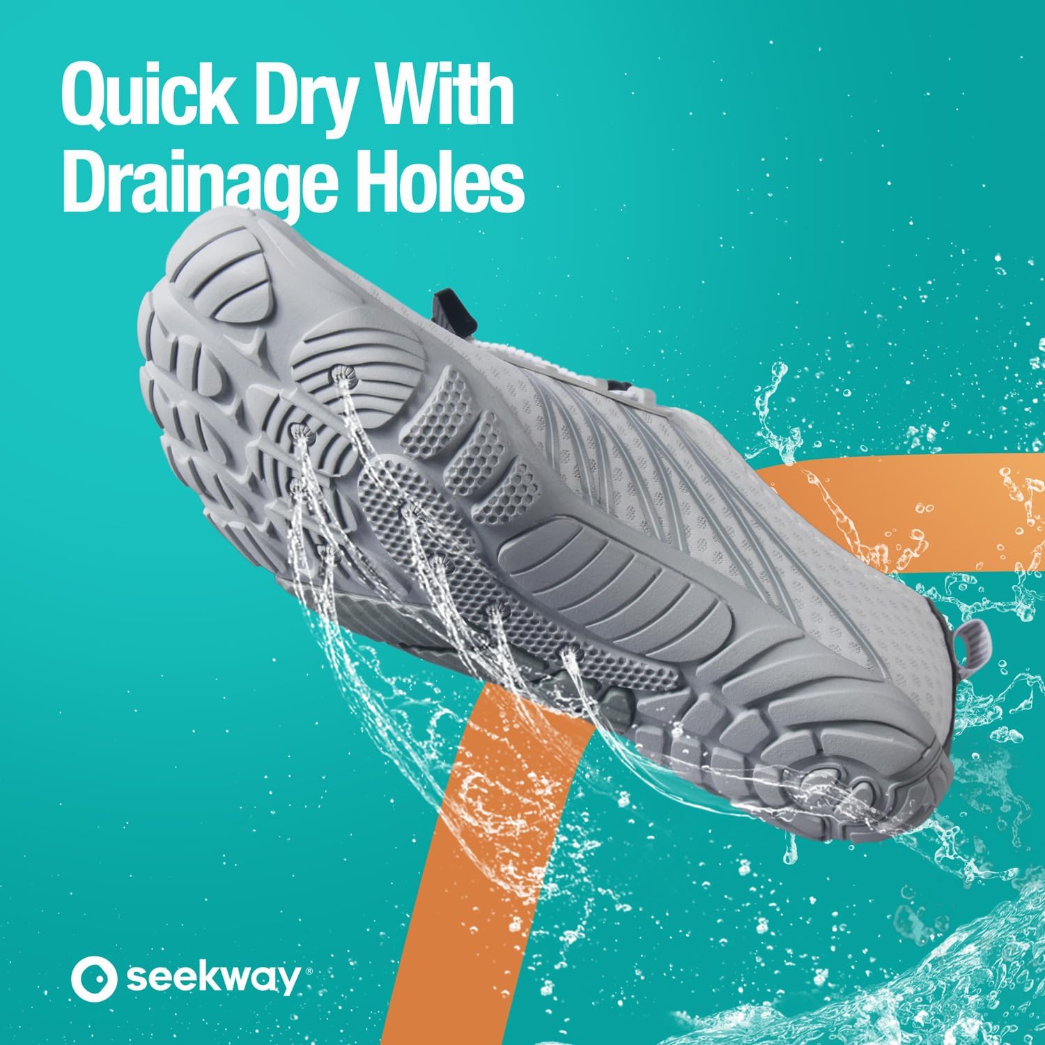 SEEKWAY Water Shoes - Quick-Dry Aqua Socks for Men & Women | Ideal for Beach, Swim, Hiking & Kayaking