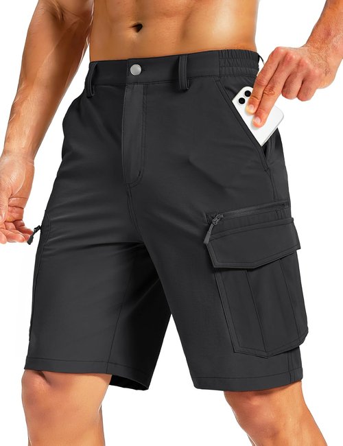 MAGCOMSEN Men's Hiking Cargo Shorts - Quick Dry Lightweight Design with 7 Pockets | Perfect for Outdoor Activities