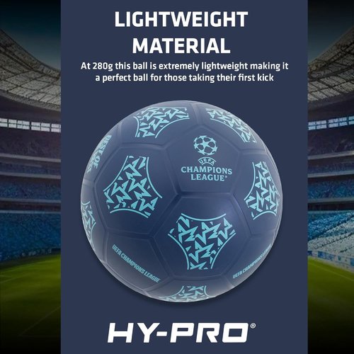 Hy-Pro UEFA Champions League Size 5 Soccer Ball - Official UCL Match & Training Ball for All Ages