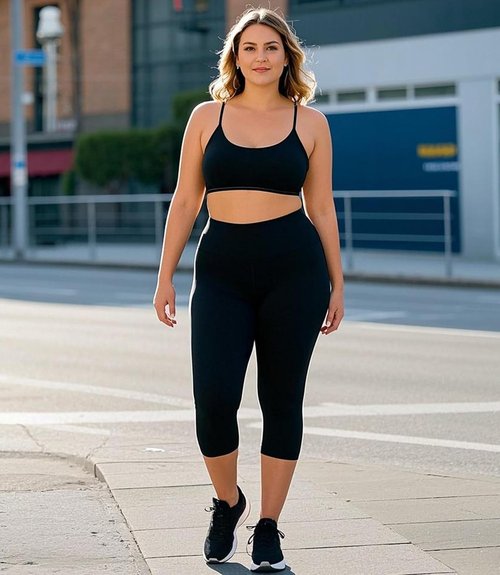 FULLSOFT Capri Leggings for Women - High Waisted Tummy Control | 3 Pack Black Yoga Pants