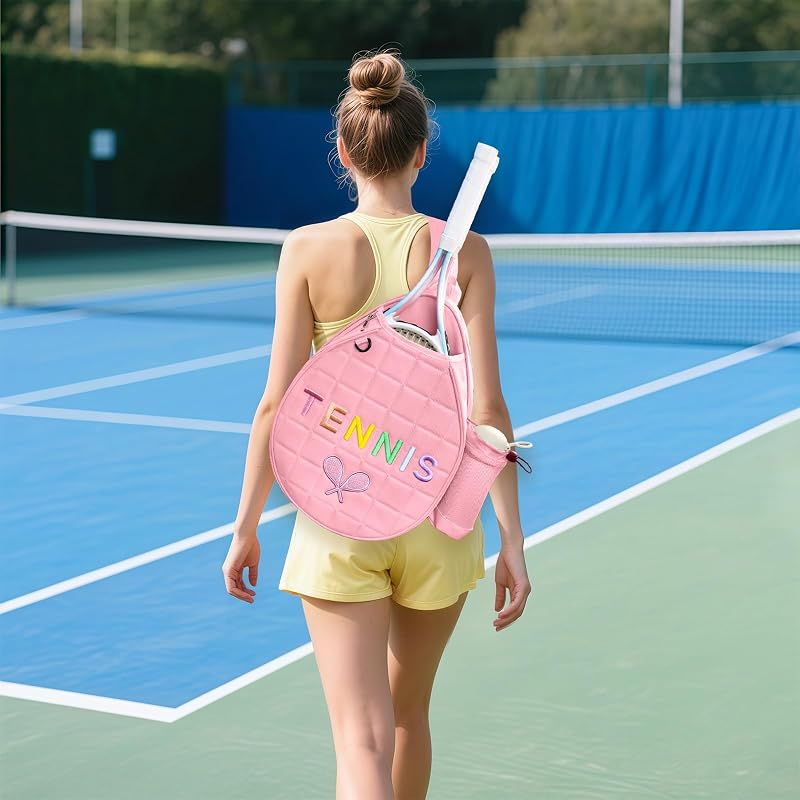 Pink Tennis Bag for Women Crossbody Sling Backpack - NZNDB