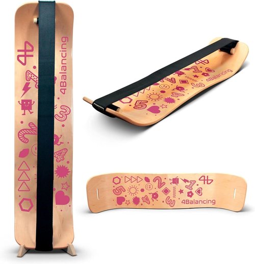 Balance Board for Kids - Wooden Wobble Trainer for Coordination | Ideal for Skateboarding, Snowboarding & More