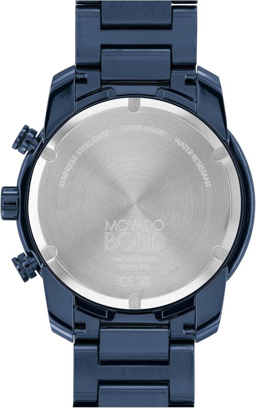 Movado Bold Verso Men's Sport Watch - Swiss Quartz Chronograph, 5 ATM Water Resistant - Luxury 44mm Timepiece