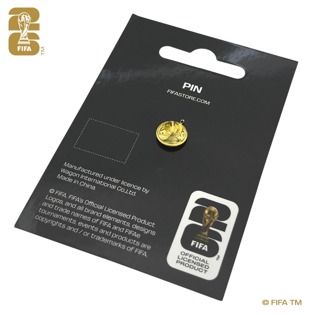 Official FIFA World Cup 2026 Edition - 1.4 inch 2D Lacquered Enamel Inlay Emblem Pin - Timeless Collectorâ€™s Item - Premium Zinc Alloy - Built to Last; Perfect for any Clothing, Hats, Bags and more