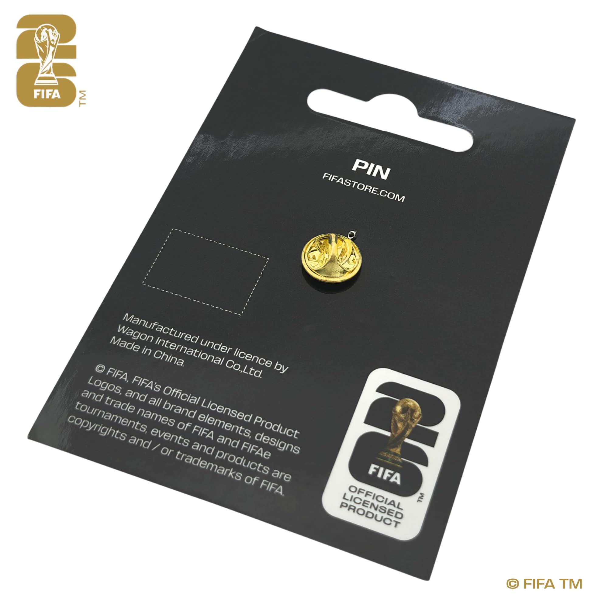 Official FIFA World Cup 2026 Edition - 1.4 inch 2D Lacquered Enamel Inlay Emblem Pin - Timeless Collectorâ€™s Item - Premium Zinc Alloy - Built to Last; Perfect for any Clothing, Hats, Bags and more