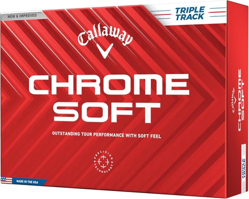 Callaway Golf Chrome Soft Golf Balls - Exceptional Feel & Distance | 12-Pack, White