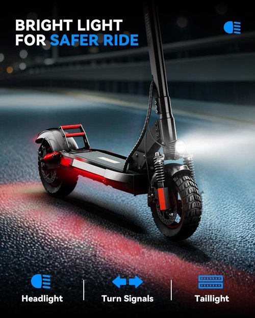 M4 Electric Scooter - Fast 25-30 MPH Speed | Long Range 31-37 Miles | Heavy Duty 300+ lbs Capacity