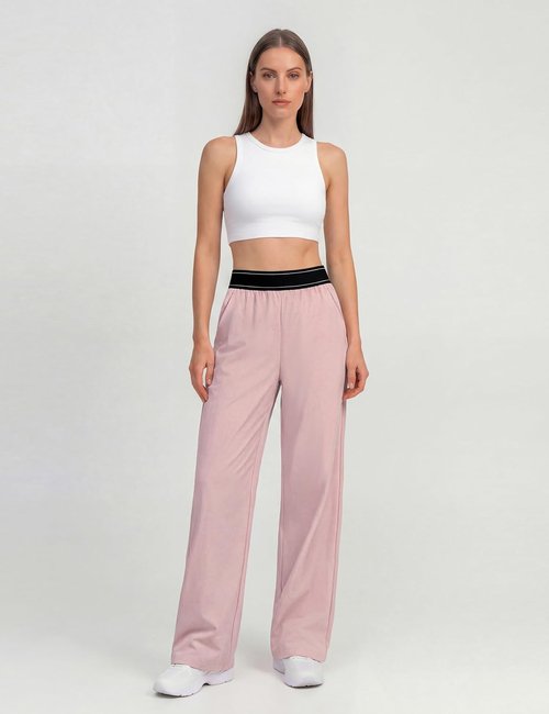 BMJL Women's Track Pants - Lightweight Loose Straight Leg Workout Trousers | Elastic Waist, Summer Style