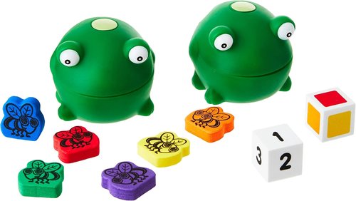 Learning Resources Froggy Feeding Fun Game - Engaging Educational Toy for Kids | Set of 64 Pieces
