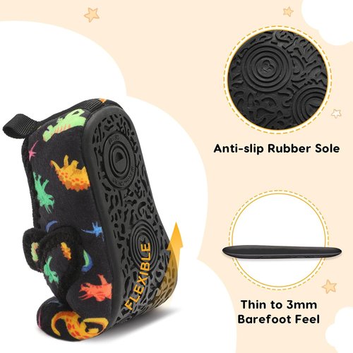 LeIsfIt Toddler Slippers - Soft & Warm Slip-On House Shoes for Kids | Non-Slip Indoor/Outdoor Comfort