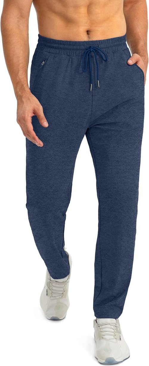 G Gradual Men's Tapered Joggers - Athletic Sweatpants with Zipper Pockets for Workouts & Running