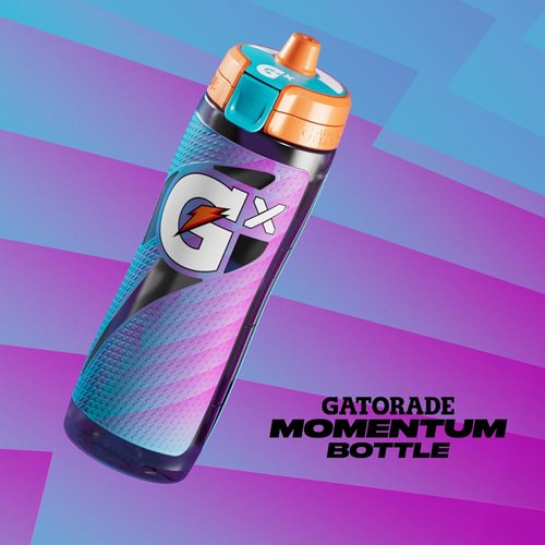 Gatorade Gx Bottle - Momentum Neon Blue | Durable Sports Hydration Solution