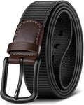 KEMISANT Men's Golf Belt - Durable Nylon Canvas for Jeans & Golf Pants | 1.5" Width, 7 Metal Holes