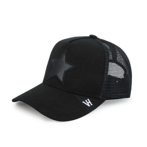 VINTAGE HAVANA Trucker Hats Women | Mesh Adjustable Snapback Hat | Men & Women Cute Trendy Fashion Baseball Cap One Size Black/Black