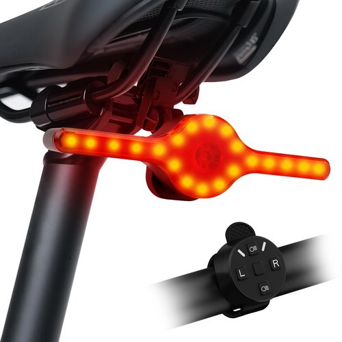 SIUYIU X8 Smart Bike Tail Light USB Rechargeable, 20* LED 300 Lumens Bike Lights for Night Riding, with Turn Signals & Brake Sensing, 9 Modes for Night Riding- Long Lasting Bicycle Lights